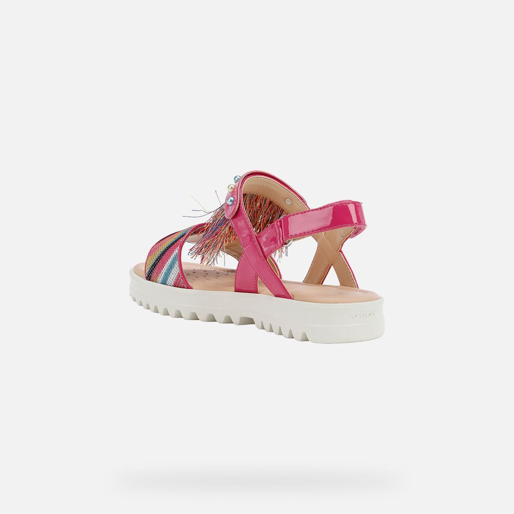 Sandalias Geox Menina Rosa - Coralie - ASPBV6305